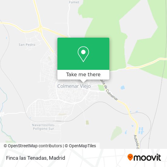 Finca las Tenadas map