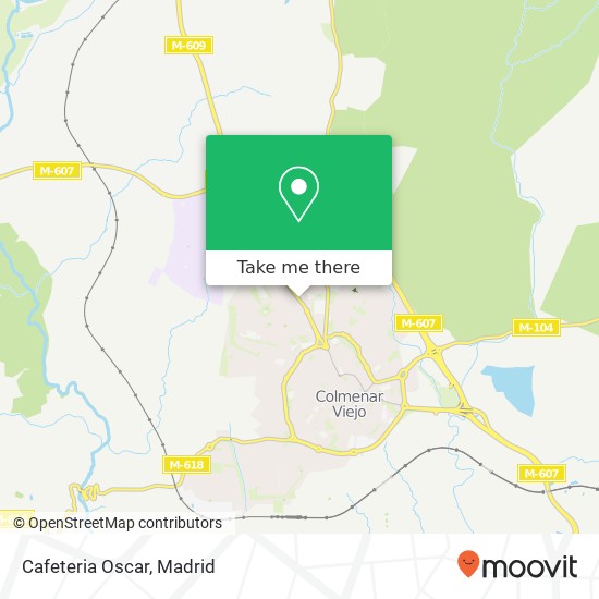 mapa Cafeteria Oscar, Calle Madrid, 2 28770 Colmenar Viejo