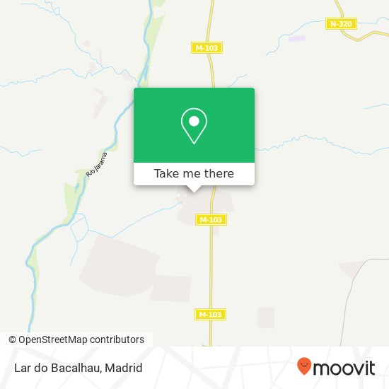 mapa Lar do Bacalhau, Calle Madrid, 74 28150 Valdetorres de Jarama
