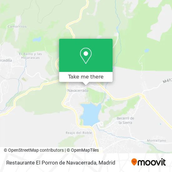 Restaurante El Porron de Navacerrada map