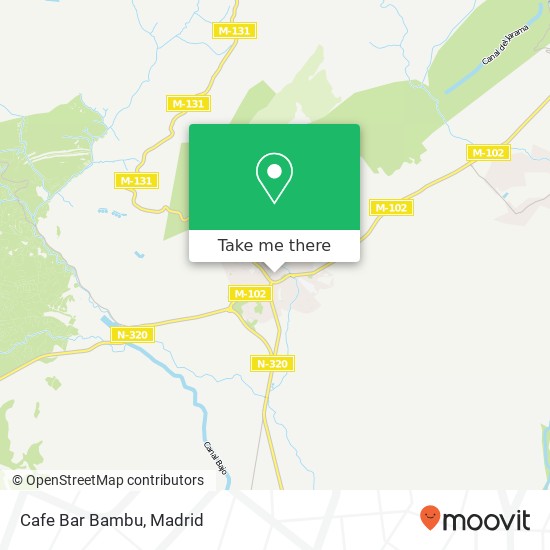 mapa Cafe Bar Bambu, Calle Cardenal Cisneros, 3 28180 Torrelaguna