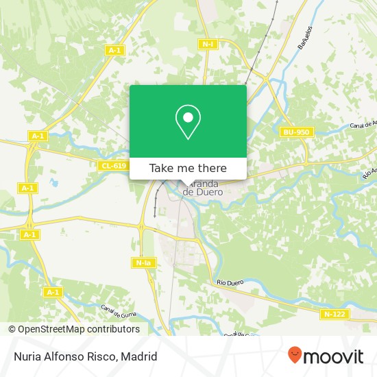 Nuria Alfonso Risco, Calle Barrio Nuevo, 2 09400 Aranda de Duero map