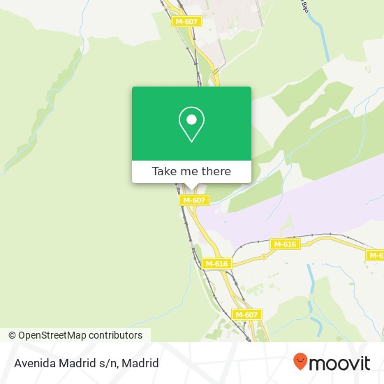 mapa Avenida Madrid s/n