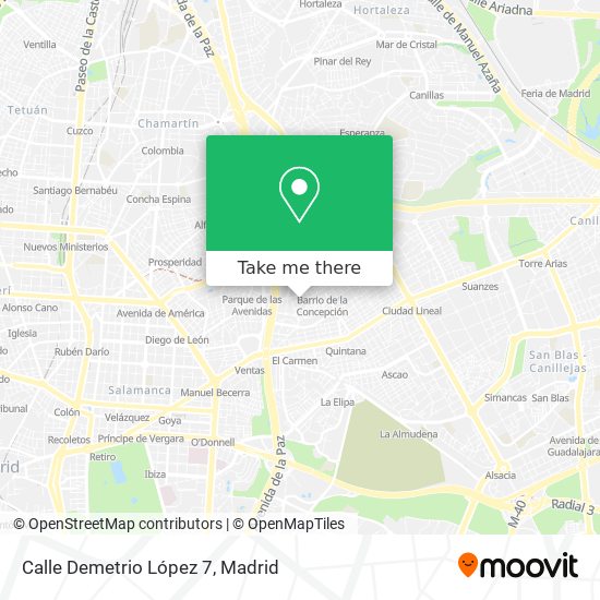 Calle Demetrio López 7 map
