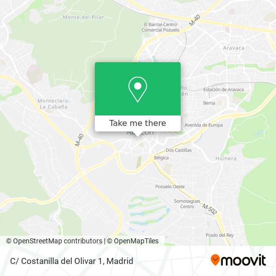 mapa C/ Costanilla del Olivar 1