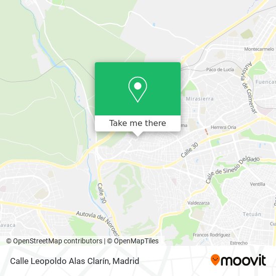 Calle Leopoldo Alas Clarín map