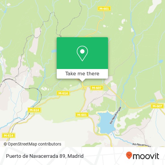 Puerto de Navacerrada 89 map