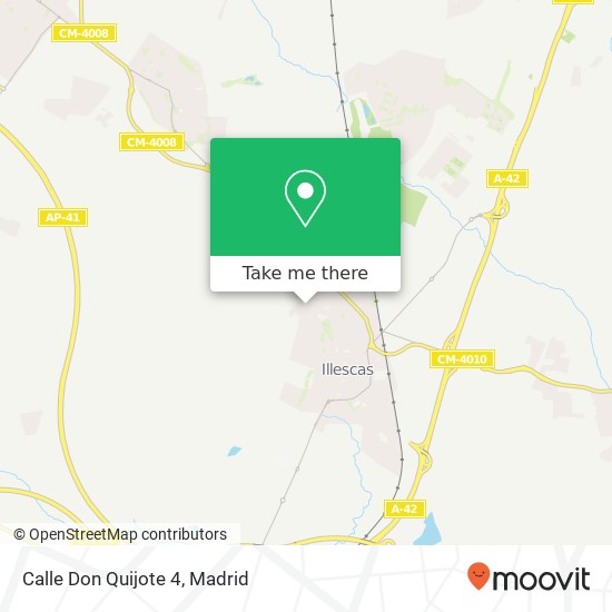 Calle Don Quijote 4 map