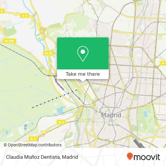 Claudia Muñoz Dentista map