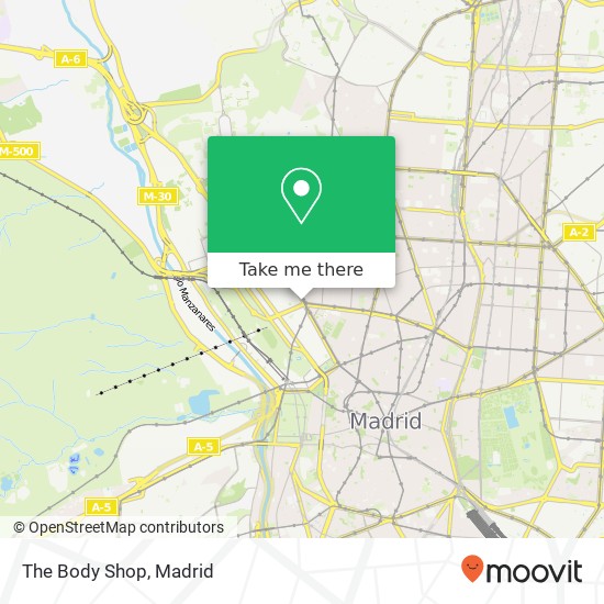 The Body Shop map