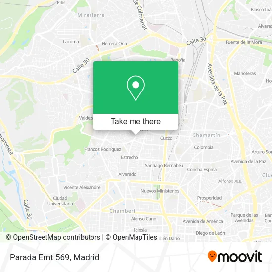 mapa Parada Emt 569