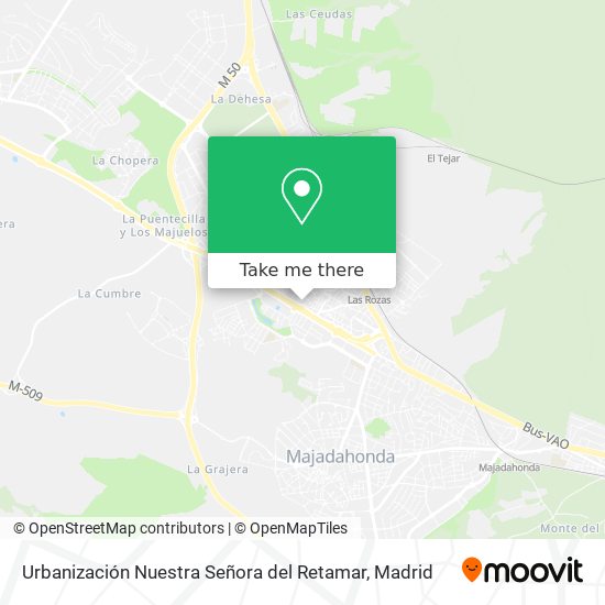 Urbanización Nuestra Señora del Retamar map