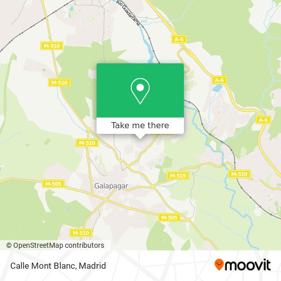 Calle Mont Blanc map