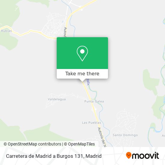 Carretera de Madrid a Burgos 131 map