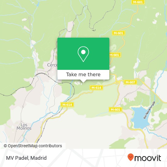 MV Padel map