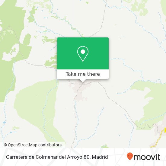 mapa Carretera de Colmenar del Arroyo 80