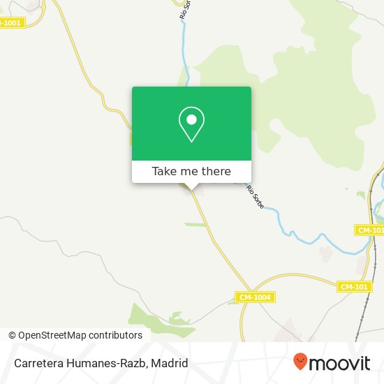 Carretera Humanes-Razb map