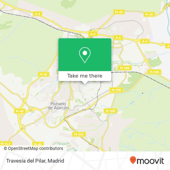 Travesía del Pilar map