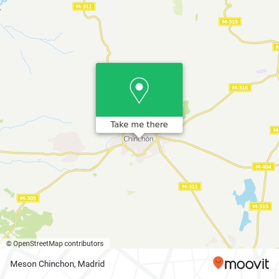 mapa Meson Chinchon