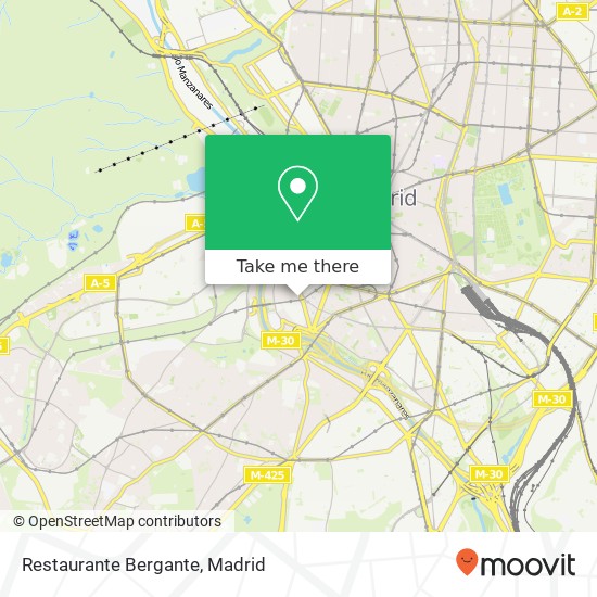 Restaurante Bergante map