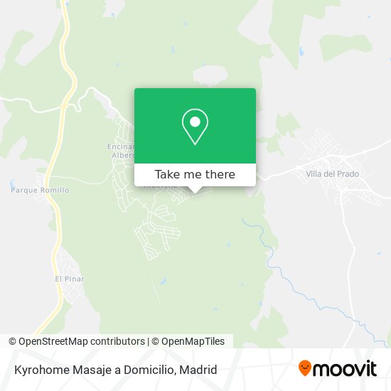 Kyrohome Masaje a Domicilio map