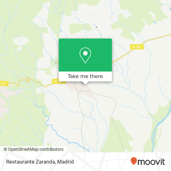 mapa Restaurante Zaranda