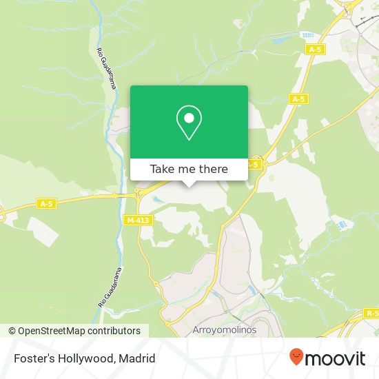 mapa Foster's Hollywood