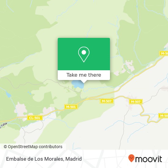 Embalse de Los Morales map