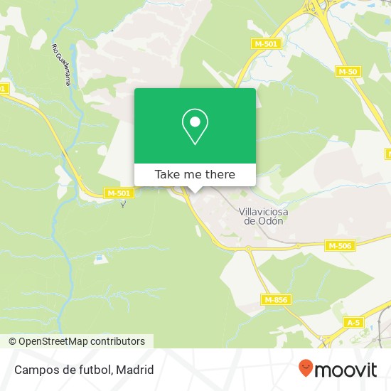 mapa Campos de futbol