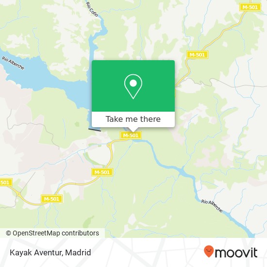 Kayak Aventur map