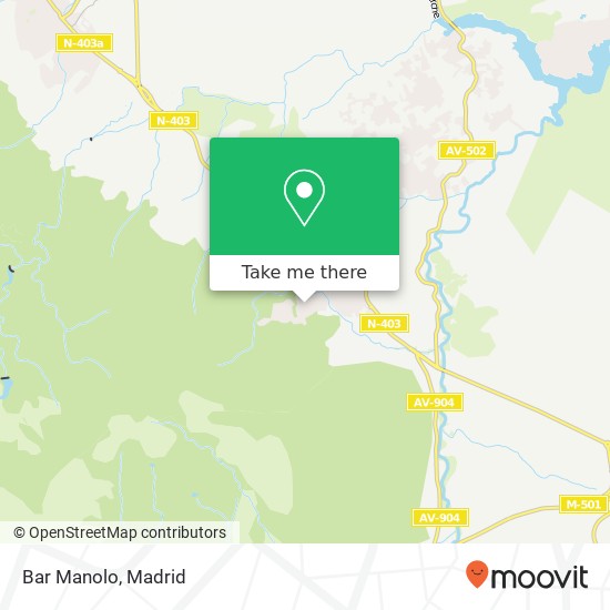 mapa Bar Manolo