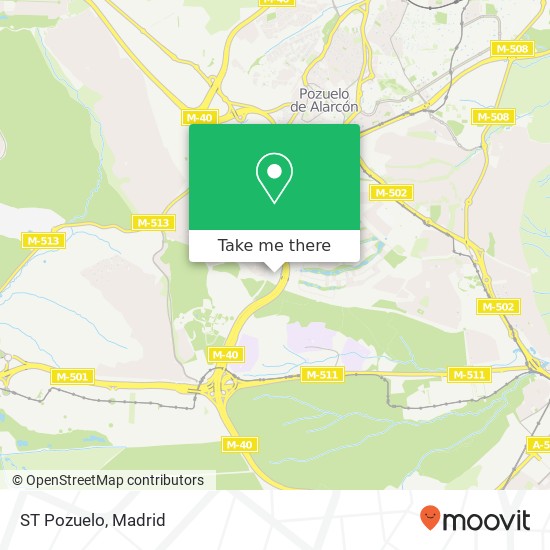 ST Pozuelo map