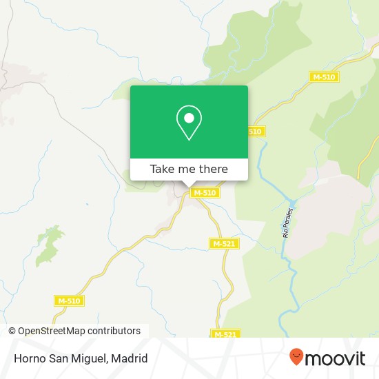 mapa Horno San Miguel