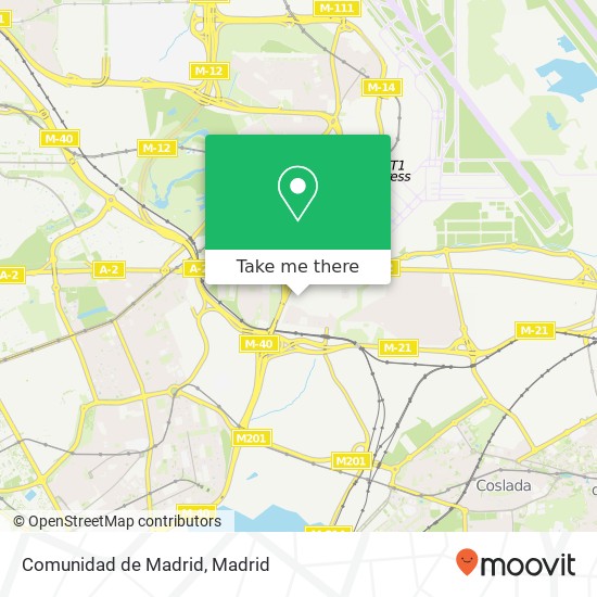 Comunidad de Madrid map