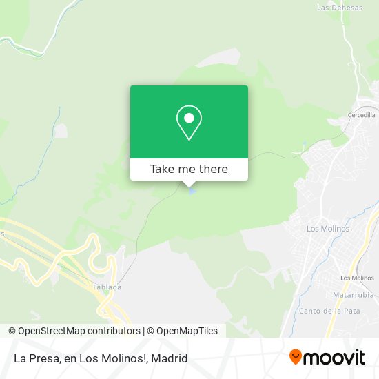 mapa La Presa, en Los Molinos!