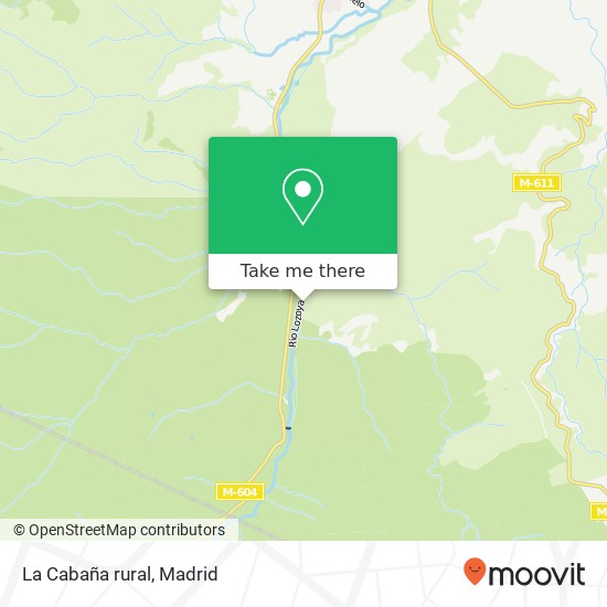 mapa La Cabaña rural