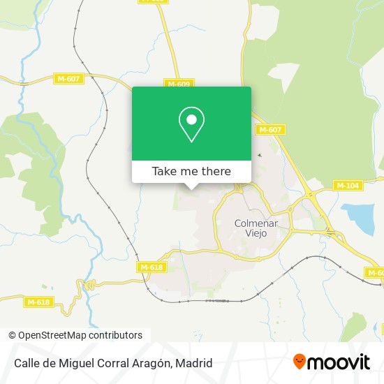 mapa Calle de Miguel Corral Aragón
