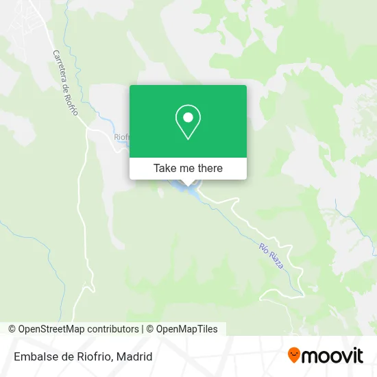 Embalse de Riofrio map