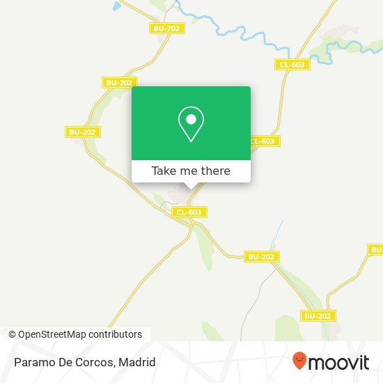 Paramo De Corcos map