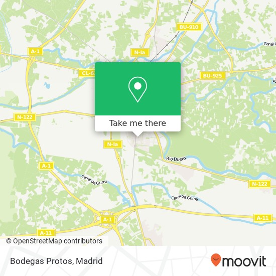 Bodegas Protos map