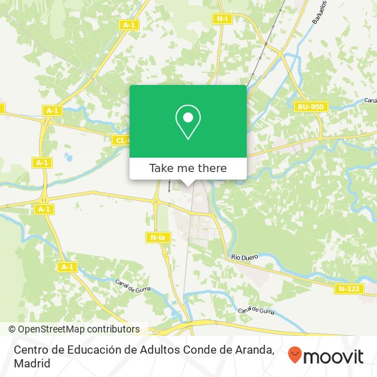 Centro de Educación de Adultos Conde de Aranda map