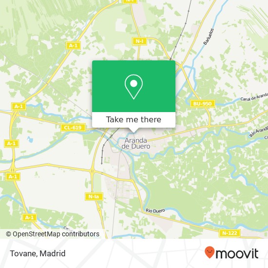 mapa Tovane