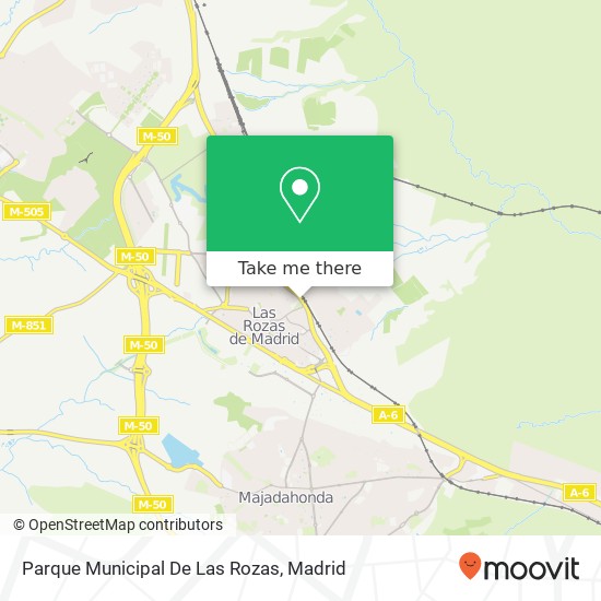 Parque Municipal De Las Rozas map