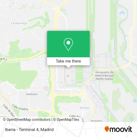 Iberia - Terminal 4 map