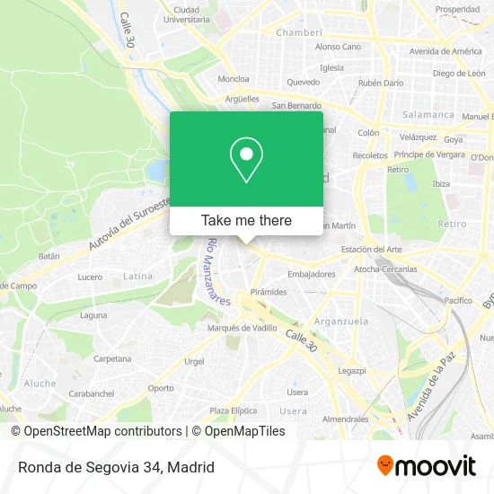 Ronda de Segovia 34 map