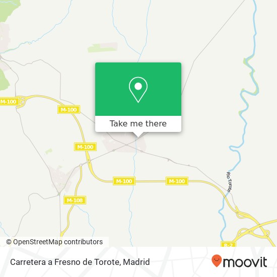 Carretera a Fresno de Torote map