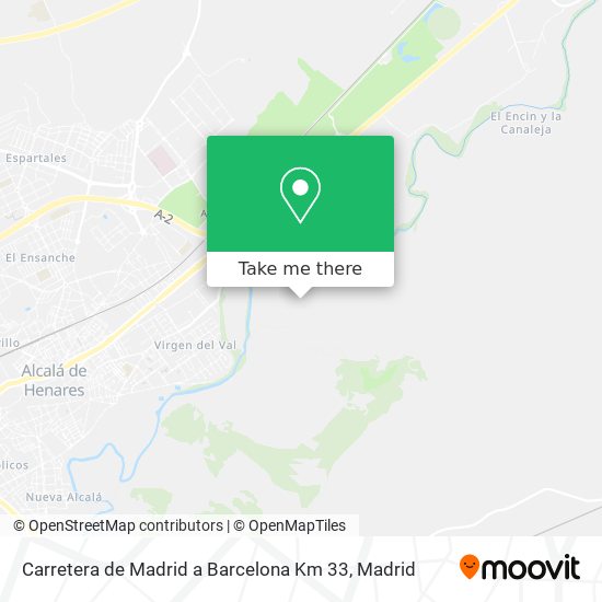 Carretera de Madrid a Barcelona Km 33 map