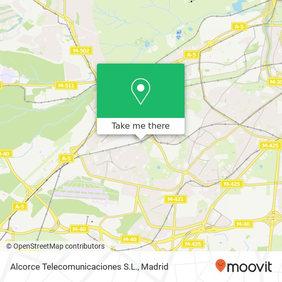 Alcorce Telecomunicaciones S.L. map