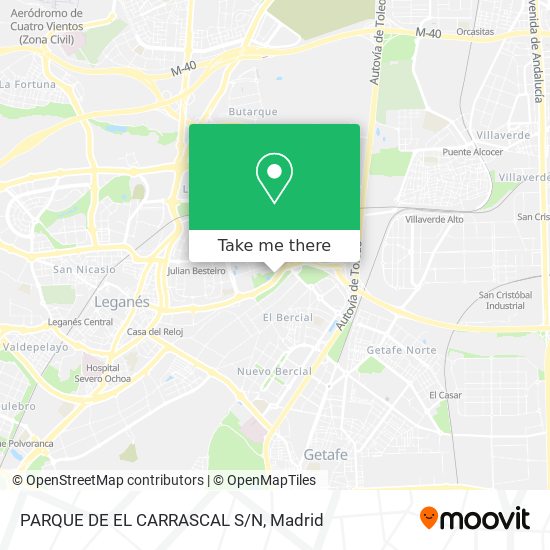 mapa PARQUE DE EL CARRASCAL S/N