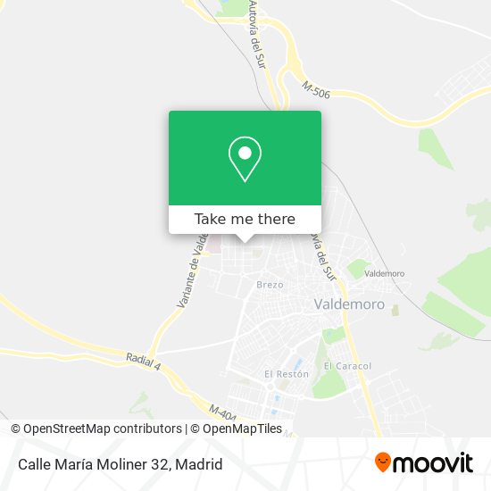 Calle María Moliner 32 map